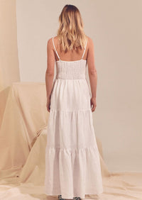 JAASE - White Linen Bambi Maxi - OutDazl