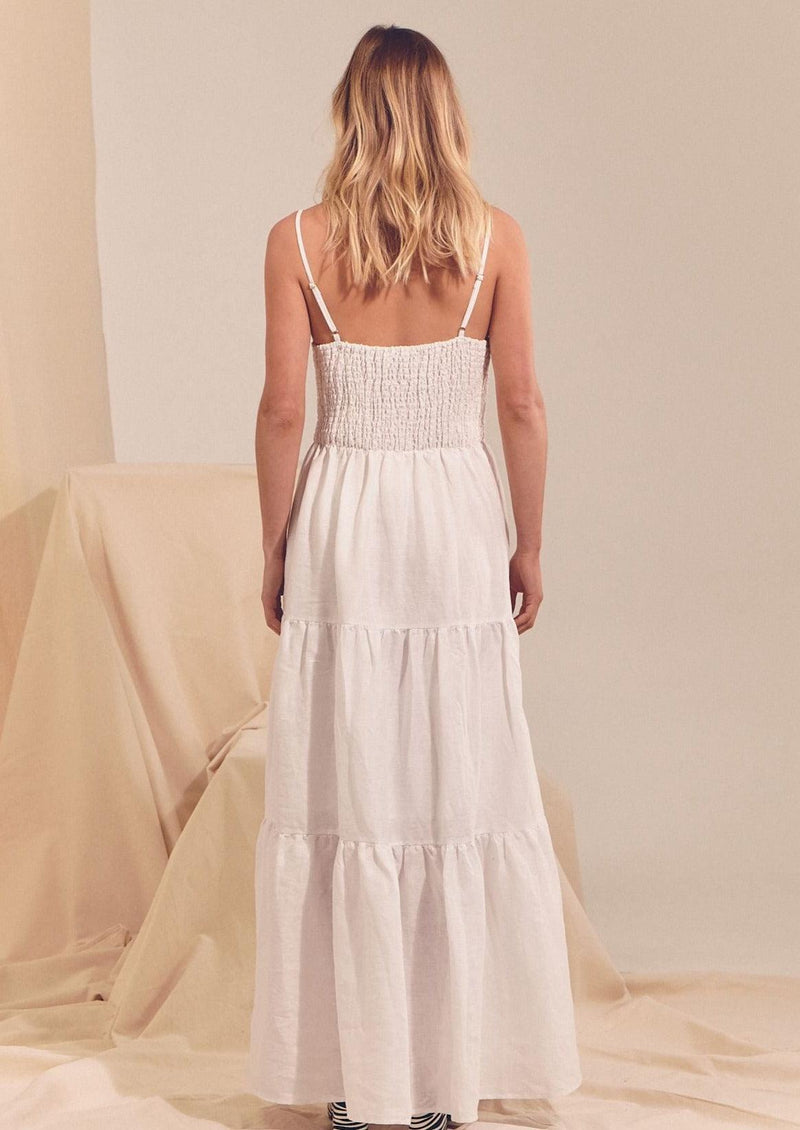 JAASE - White Linen Bambi Maxi - OutDazl