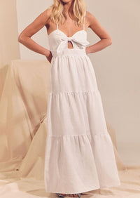 JAASE - White Linen Bambi Maxi - OutDazl