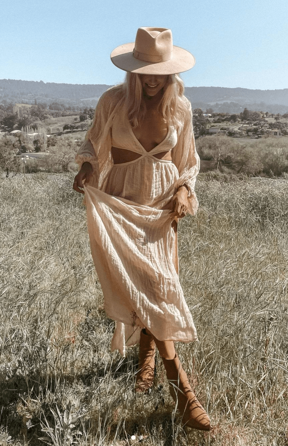 Jen's Pirate Booty - Sonora Cut out Maxi Dress in Golden Hour - OutDazl