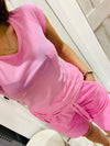 Jumper1234 - Bleach Tie Dye Tee in Neon Pink - OutDazl