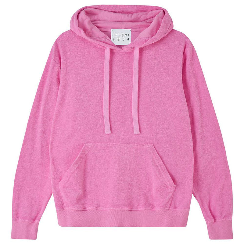 Jumper1234 - Terry hoodie in Pink - OutDazl
