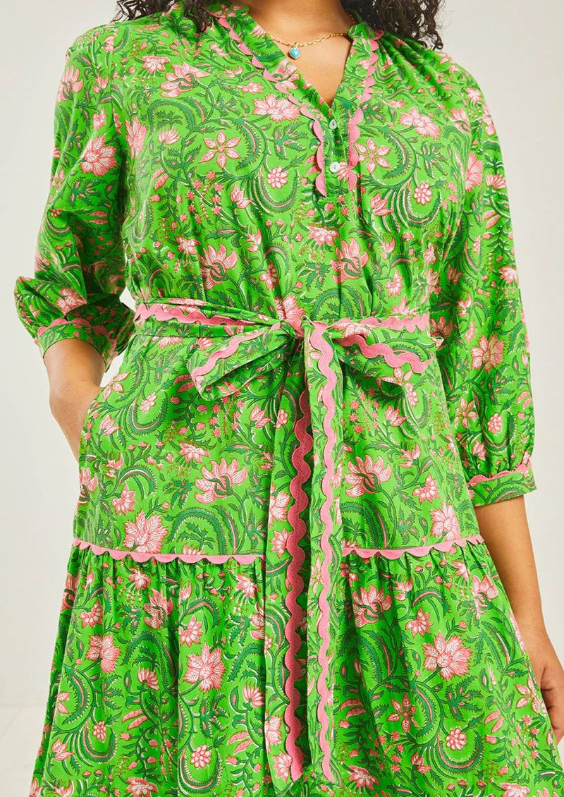 Lime Jungle Marina Dress