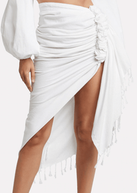 Just Bee Queen - Tulum Skirt in White - OutDazl