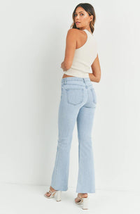 Just Black Denim - The Fall Flare Jeans in Light Wash - OutDazl
