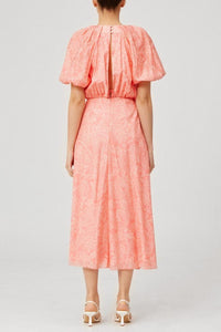 Keepsake - Exemption Midi Dress in Pink Paisley - OutDazl