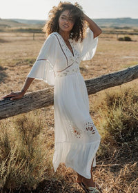 Maxi Embroidered Dress Barbados-Piti Cuiti-OutDazl