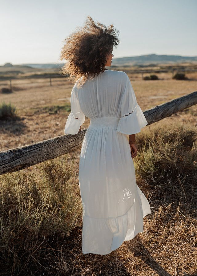 Maxi Embroidered Dress Barbados-Piti Cuiti-OutDazl