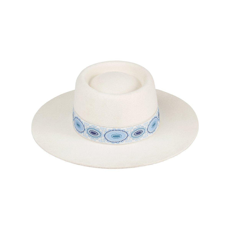 Lack of Color - Azure Wool Boater Hat - OutDazl