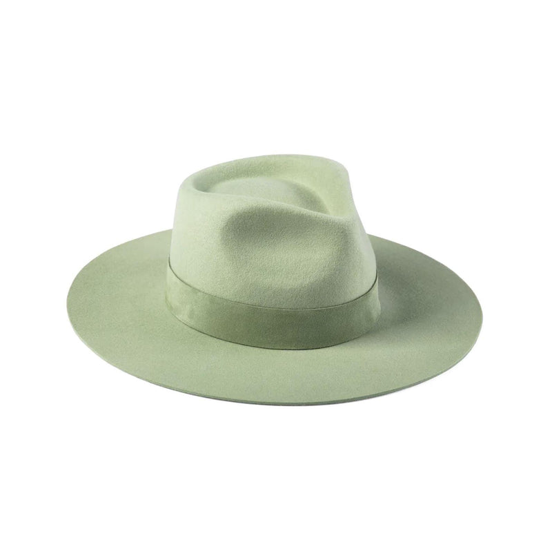 Lack of Color - The Mirage Wool Fedora Hat in Sage - OutDazl