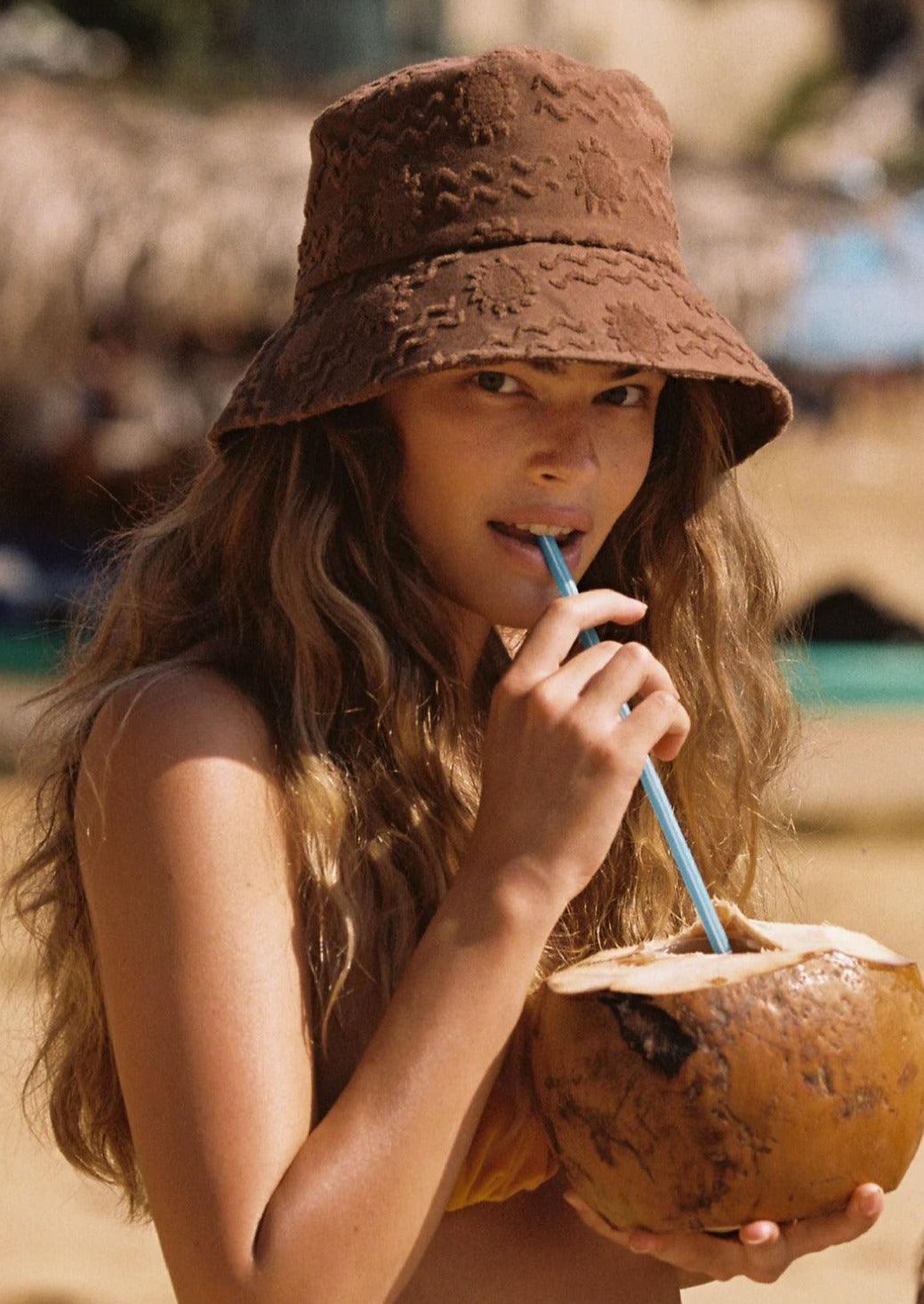 Lack of Color - Wave Bucket Hat in Coco Sunset - OutDazl