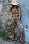 Lara Ethnics - Palazzo Style Pants Malo in Pulcherie Rust - OutDazl