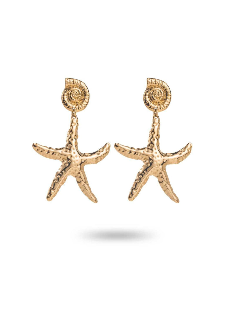 Large Star Drop Earrings-OutDazl-OutDazl