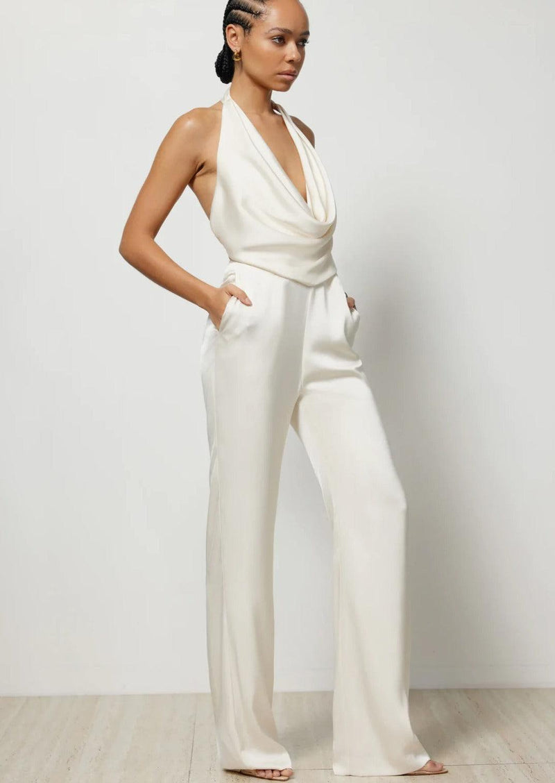 Lexi - Orion Jumpsuit in Oyster - OutDazl