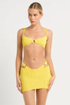 Ring Lissio Crop Bikini Top in Limoncello