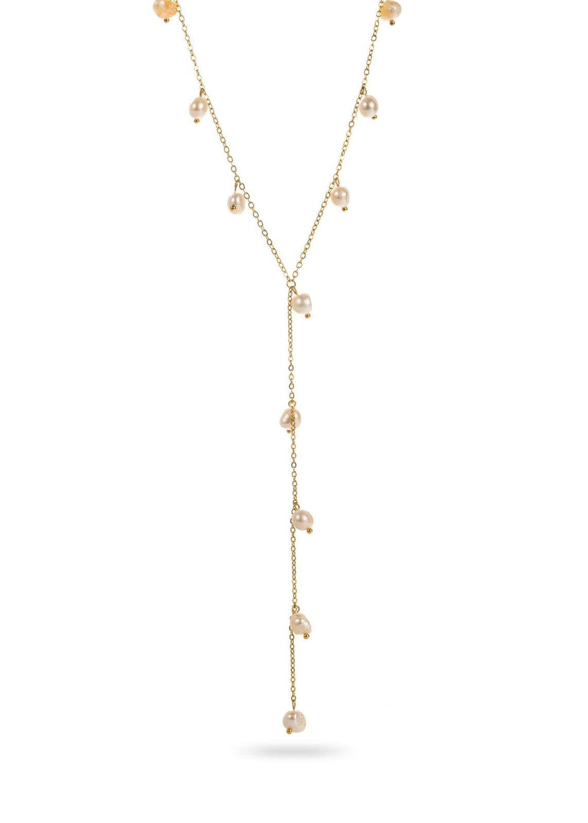 Y Shaped Mother of Pearl Necklace