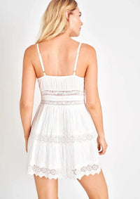 LoveShackFancy - Cinnamon Dress in True White - OutDazl