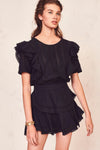LoveShackFancy - Natasha Mini Dress in Black - OutDazl