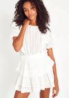 LoveShackFancy - Natasha Mini Dress in White - OutDazl