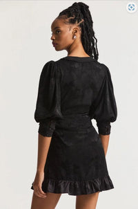 LoveShackFancy - Revaline Mini Dress in Black - OutDazl