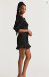 LoveShackFancy - Revaline Mini Dress in Black - OutDazl
