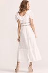 LoveShackFancy - Stassie Dress in Pure White - OutDazl