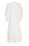 LoveShackFancy - Titania Eyelet-Embroidered Cotton Maxi Dress - OutDazl