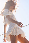 LoveShackFancy - White Augustine Mini Dress - OutDazl