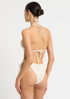 Luana Triangle Bikini Top in Coconut Milk