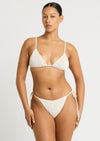 Luana Triangle Bikini Top in Coconut Milk