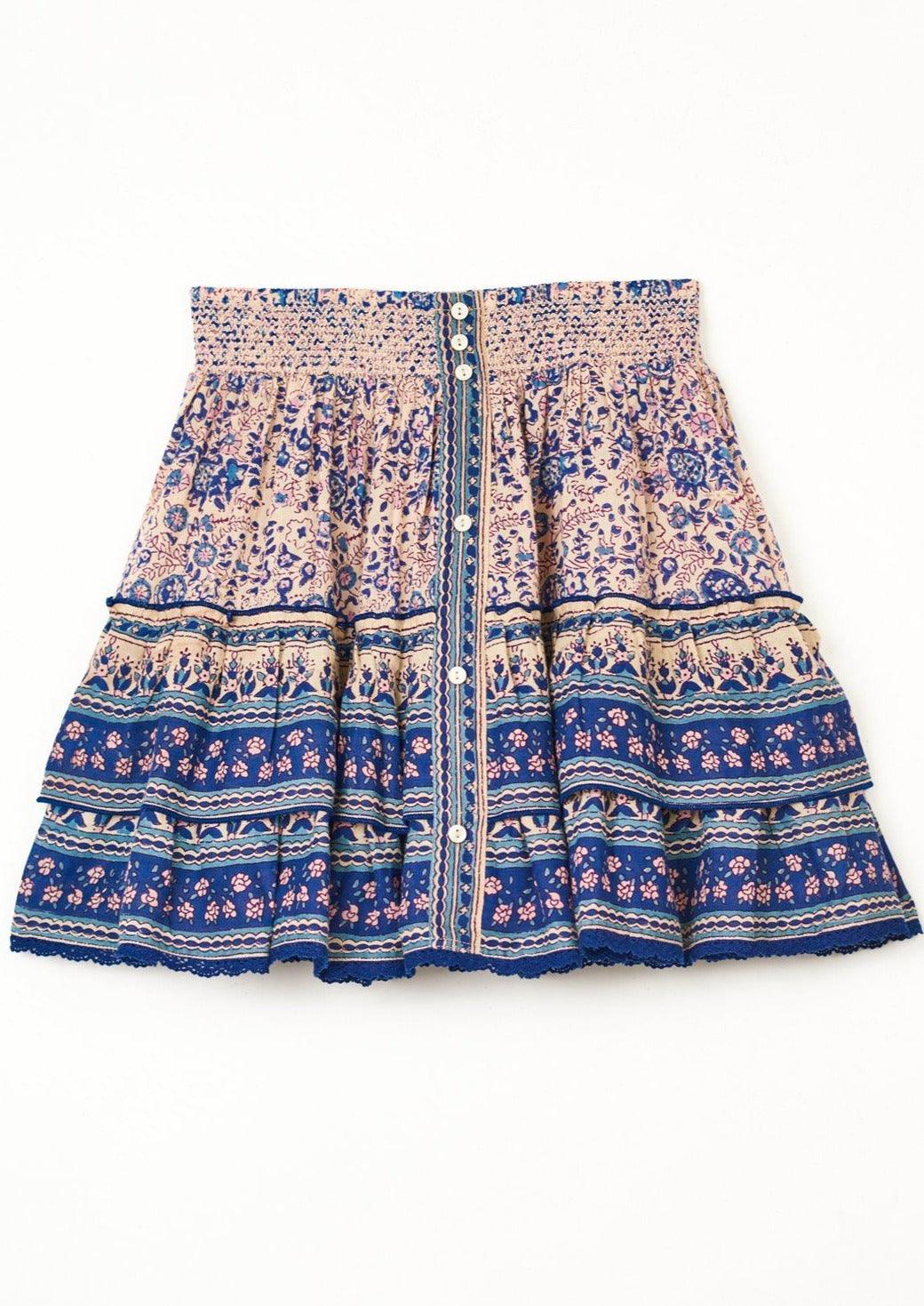 Mabe - Mabe Cass Print Mini Skirt - OutDazl
