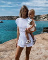 Maia Bergman - Claudia Top & Shorts Set in White - OutDazl