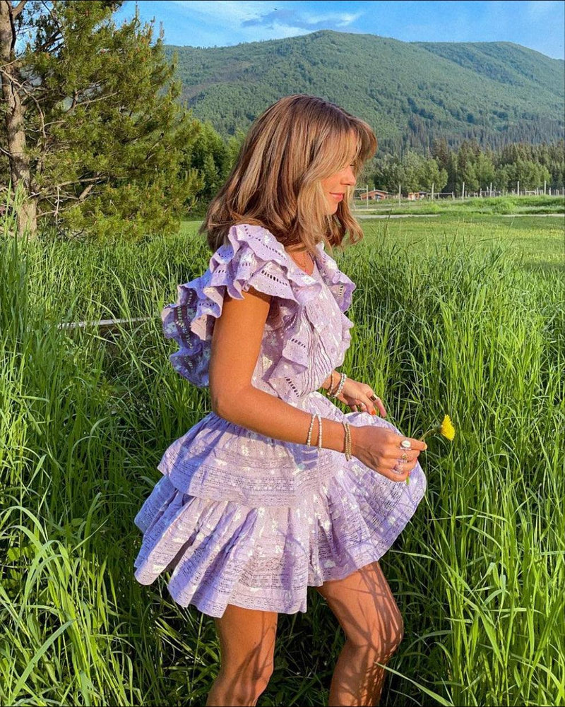 Maia Bergman - Noah Mini Dress in Lilac - OutDazl