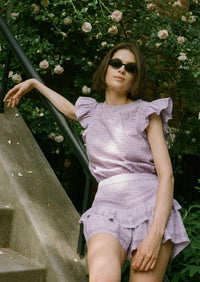 Maia Bergman - Raksha Playsuit In Lavender - OutDazl