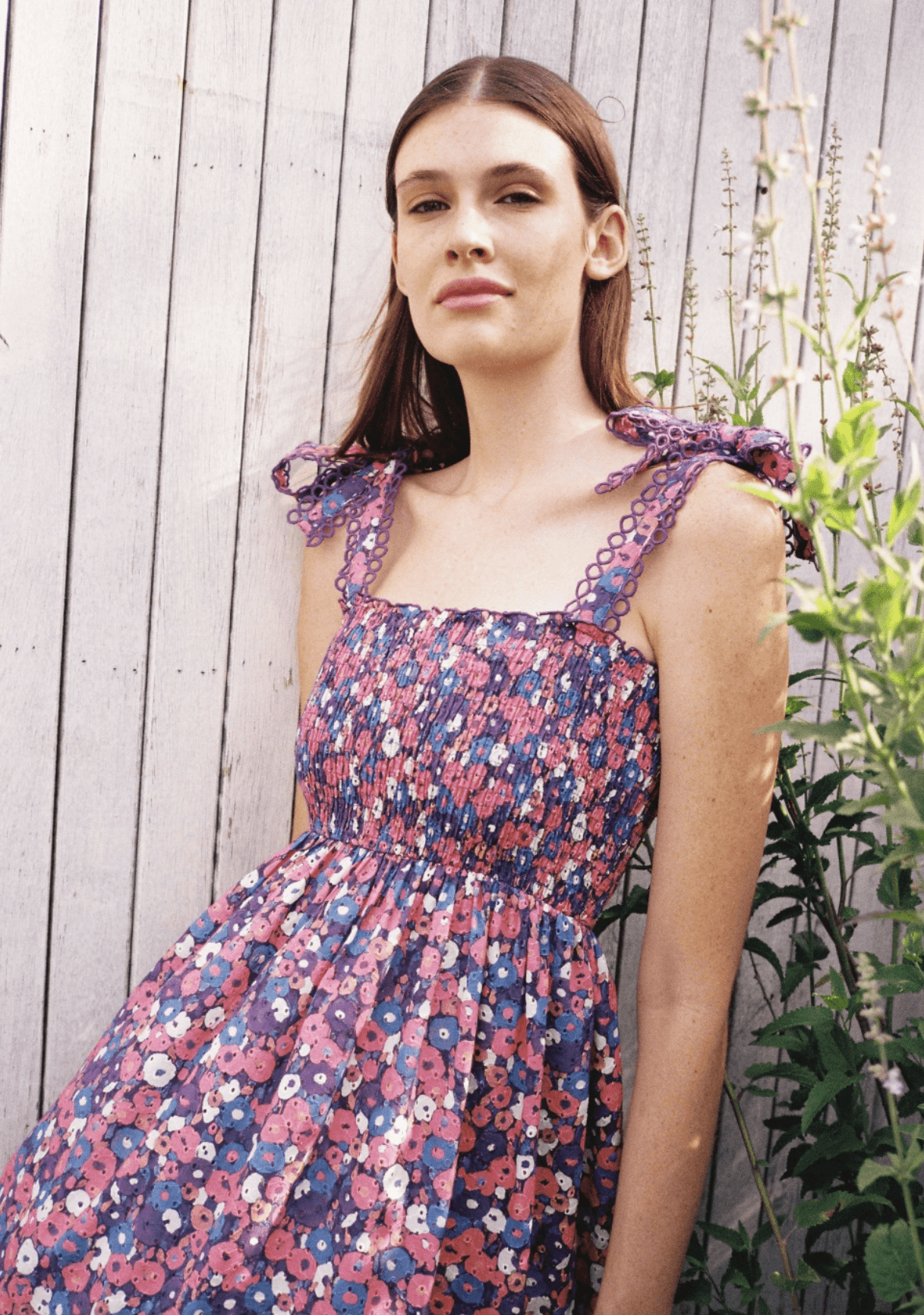 Maia Bergman - Simone Dress in Garden Print - OutDazl