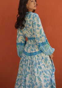 Maxi Paisley Print Dress Malia