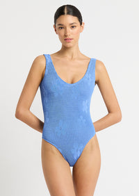 The Mara One Piece Swimsuit in Cornflower Blue