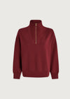 Hawley Half-zip Sweat Maroon