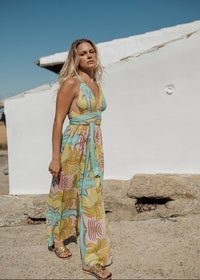 Multi Way Maxi Dress in Marrakech Print-Piti Cuiti-OutDazl