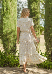 Maxi Print Dress Remy in Lemon Myrtle