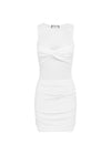 White Mesh Mini Dress Meila