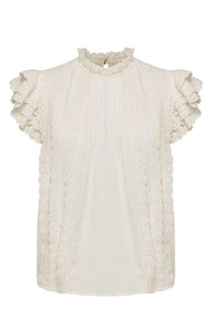 Ministry Of Style - Inflorescence Ivory Blouse - OutDazl