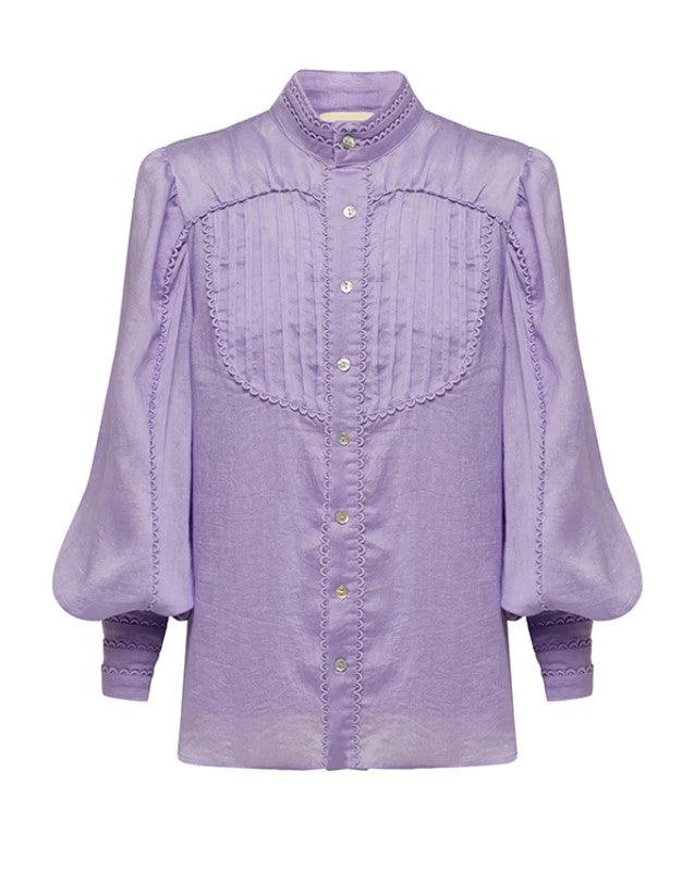 Ministry Of Style - Meadow Blouse in Lavender - OutDazl