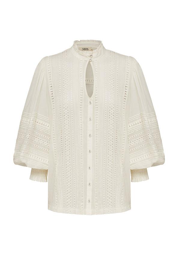 Ministry Of Style - Mystical Embroidery Blouse in Ivory - OutDazl