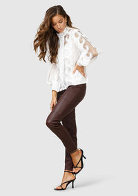 Ministry Of Style - Victoriana Lace Blouse in White - OutDazl