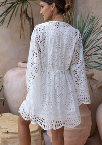 Miss June - Broderie Anglaise Dress Eugenia - OutDazl