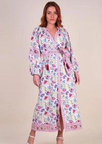 Miss June - Button Down Maxi Dress Adriana - OutDazl