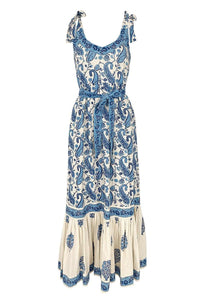 Miss June - Contrast Print Maxi Dress Isadora - OutDazl