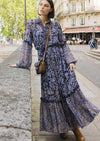 Miss June - Contrast Print Maxi Dress Nina - OutDazl