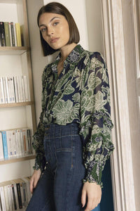 Miss June - Floral Print Shirt Lou - OutDazl